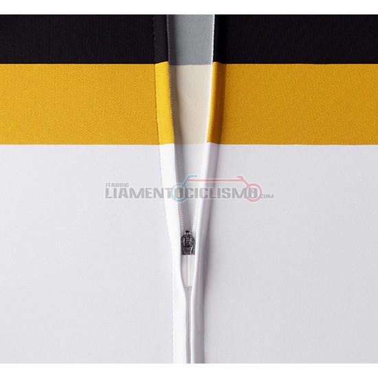 Abbigliamento Ciclismo La Passione Manica Corta 2019 Nero Giallo Bianco